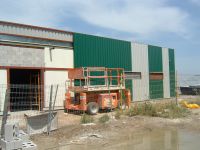 Colocación de chapa exterior en la Nave