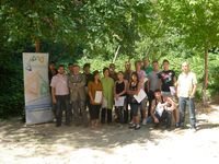 Los alumnos del curso de prevención de riesgos