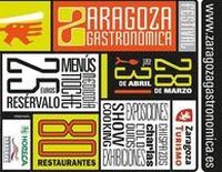 Cartel promocional de Zaragoza Gastronómica